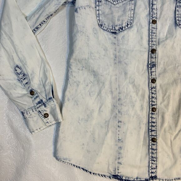 RRR Shirt sz M Acid Wash Southwestern Embroidered - Picture 4 of 11